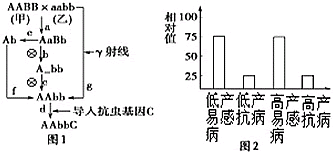 玉米(2N=20)是重要的粮食作物之一。已知玉米的高产(A)对低产(a)为显性,易感病(B)对抗病(b)为显性,控制上述两对性状的基因分别位于两对同源染色 玉米(2N=20)是重要的粮食作物之一。已知玉米的高产(A)对低产(a)为显性,易感病(B)对抗病(b)为显性,控制上述两对性状的基因分别位于两对同源染色