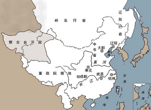 观察下列有关我国两个少数民族建立的朝代疆域图,完成下列问题图一: 图二: 请回答:图一、图二分别是哪两个王朝的疆域图? 图二所 观察下列有关我国两个少数民族建立的朝代疆域图,完成下列问题图一: 图二: 请回答:图一、图二分别是哪两个王朝的疆域图? 图二所
