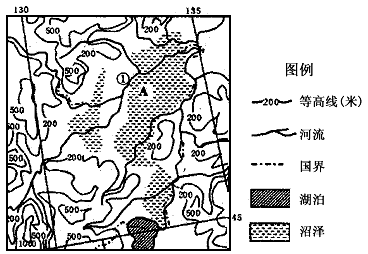指出图中①河流的主要补给类型。______________________________________________ 指出图中①河流的主要补给类型。______________________________________________
