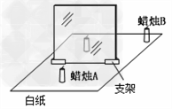 在探究“平面镜成像特点”的实验中,实验装置如图所示,其中A、B是两支完全相同的蜡烛. 若要比较像与物的大小关系,应将图中的 放在像的位置;若要比较 在探究“平面镜成像特点”的实验中,实验装置如图所示,其中A、B是两支完全相同的蜡烛. 若要比较像与物的大小关系,应将图中的 放在像的位置;若要比较
