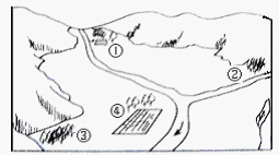 下图四个聚落中,最有可能优先发展成为城市的是A.①B.②C.③D.④ 下图四个聚落中,最有可能优先发展成为城市的是A.①B.②C.③D.④