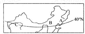 读“我国部分地区示意图”,完成12~14题。小题1:图中A→B→C三地陆地自然带依次是A.温带荒漠带、草原带、森林带B.温带落叶阔叶林带、草原带、荒漠带C 读“我国部分地区示意图”,完成12~14题。小题1:图中A→B→C三地陆地自然带依次是A.温带荒漠带、草原带、森林带B.温带落叶阔叶林带、草原带、荒漠带C