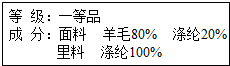 某品牌男士休闲西服标签的部分内容如图,请根据标签提供的信息,回答下列问题:西服成分中,属于合成纤维的是______;在面料中加入涤纶的作用是(任答一 魔方格