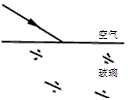 请在下图中画出物体AB在平面镜中的的像A'B'。如图所示是一束从空气斜射向玻璃的光线。请画出折射光线 请在下图中画出物体AB在平面镜中的的像A'B'。如图所示是一束从空气斜射向玻璃的光线。请画出折射光线