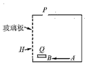 如图所示魔术箱内有一个平面镜,从P处放人一物,箱中不见物体;换从Q处放 入,箱中却见两个物体,在图中作出平面镜及物AB在魔箱中所成的像. 如图所示魔术箱内有一个平面镜,从P处放人一物,箱中不见物体;换从Q处放 入,箱中却见两个物体,在图中作出平面镜及物AB在魔箱中所成的像.