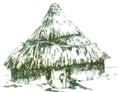 仔细观察下面两幅图,回答问题:图一图二图一是______________原始居民房屋复原图,图二是 仔细观察下面两幅图,回答问题:图一图二图一是______________原始居民房屋复原图,图二是