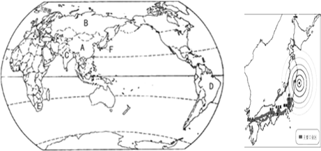 阅读下列材料和地图,回答问题.材料:近年来,A、B、C、D、E五国作为新兴经济体的代表和发展中国家的领头羊,经济发展迅速,国际地位日益提高,倍受世人关注, 魔方格