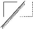 在如图的四个图中,是四个同学画的物体“┏”在平面镜里成的像,其中正确的是A.B.C.D.