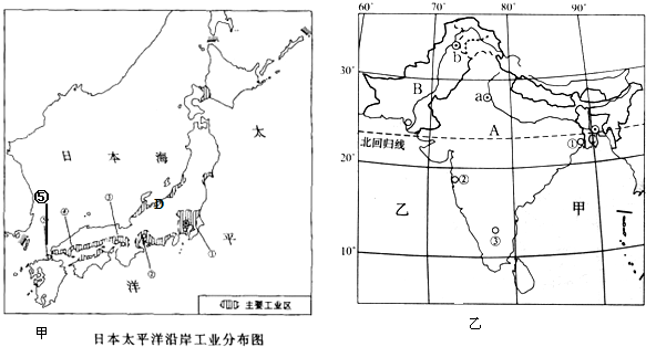 读日本和印度图,完成下列各题.岛屿D是______岛,东京就位于该岛的最大平原:______平原.印度首都a是______,该城市a