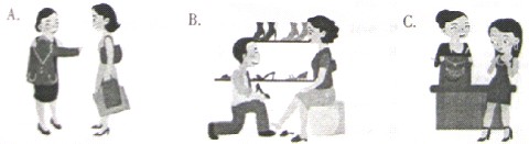 听对话和问题,选择符合每个问题答案的画图。( )1. ( )2. ( )3. ( )4. ( )5. 听对话和问题,选择符合每个问题答案的画图。( )1. ( )2. ( )3. ( )4. ( )5.
