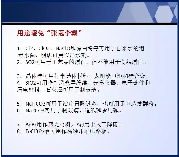 高中化学考试中常考知识点总结