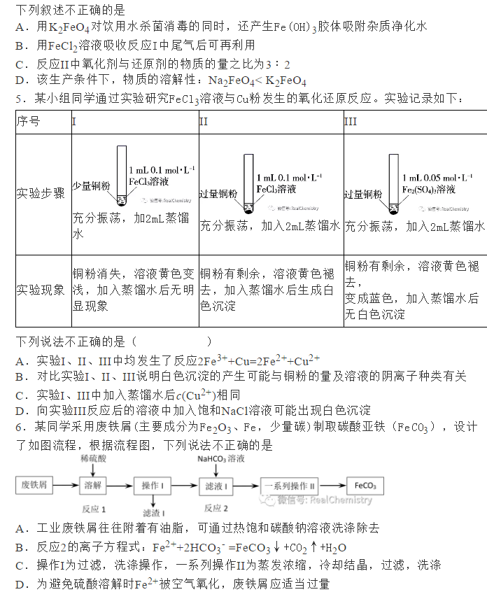 2021年高考化学一轮复习,铁及其化合物考点详解