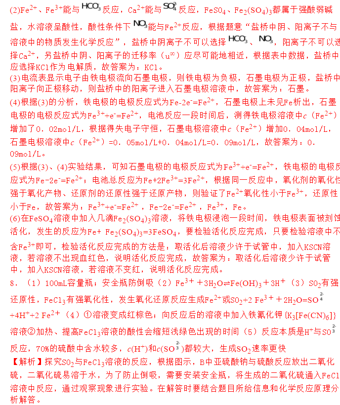 2021年高考化学一轮复习,铁及其化合物考点详解