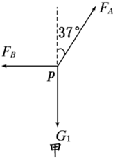 质量为m=0.8kg的砝码悬挂在轻绳PA和PB的结点上并处于静止状态.PA与竖直方向的夹角37°,PB沿水平方向.质量为M=10kg的木块与PB相连,静止于倾角 魔方格