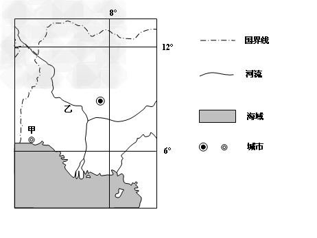 阅读下列材料,回答问题材料一下图是世界某区域略图。材料二下表为甲地2月和8月的降水量和气温资料表。对比分析甲地2月和8月降水量及气温的 阅读下列材料,回答问题材料一下图是世界某区域略图。材料二下表为甲地2月和8月的降水量和气温资料表。对比分析甲地2月和8月降水量及气温的