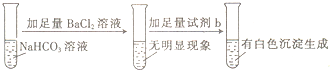 下列实验中的试剂b不可能是A.AgNO3B.NaOHC.HClD.H2SO4
