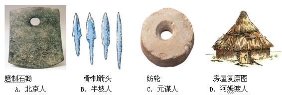 下列图片集中反映了某原始居民的生产和生活状况,该原始居民应是 下列图片集中反映了某原始居民的生产和生活状况,该原始居民应是