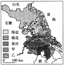 读江苏省部分资源分布示意图,回答1~2题。 1、甲、乙两图例代表的粮食作物分别是:①甲—小麦、②乙—玉米、③甲—高粱、④乙—水稻 读江苏省部分资源分布示意图,回答1~2题。 1、甲、乙两图例代表的粮食作物分别是:①甲—小麦、②乙—玉米、③甲—高粱、④乙—水稻