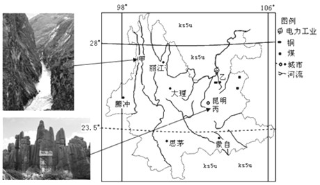 材料一:云南省区域图及对应地区地貌景观图。材料二:云南省主要城市降水量及温度统计。材料三:云南省地形构成及200 材料一:云南省区域图及对应地区地貌景观图。材料二:云南省主要城市降水量及温度统计。材料三:云南省地形构成及200
