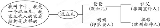 “金砖国家”历史和文化传统各异,下图所示的这种家庭多存在于金砖国家中的A.巴西B.南非C.俄罗斯D.印度