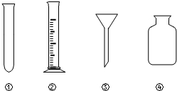 下列仪器是化学实验中常用的仪器.写出仪器的名称:②______③______.口部或内壁经过了磨砂处理的仪器是______,能用来量 魔方格