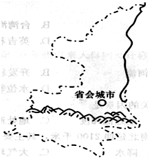 读我国某省区示意图,回答问题。小题1:图中山脉的支脉有我国著名的风景名山,对其说法正确的是A.是北岳恒山B.是我国四大佛教名山之一C.地质成因为花岗岩断块山D. 读我国某省区示意图,回答问题。小题1:图中山脉的支脉有我国著名的风景名山,对其说法正确的是A.是北岳恒山B.是我国四大佛教名山之一C.地质成因为花岗岩断块山D.