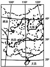 2011年是中国航天发射最多的一年。下面是我国四大航天基地位置图和我国四个卫星发射基地附近多年气候资料统计数据。读图与表回答下列各题。小题1:下列判断正确的是A 2011年是中国航天发射最多的一年。下面是我国四大航天基地位置图和我国四个卫星发射基地附近多年气候资料统计数据。读图与表回答下列各题。小题1:下列判断正确的是A