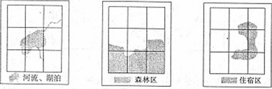 小宝计划到外地某景区旅游,为方便游玩,小宝利用GIS将景区的景点预先做了分层显示,如图。回答森林区内且靠近河流的住宿区最好选在 小宝计划到外地某景区旅游,为方便游玩,小宝利用GIS将景区的景点预先做了分层显示,如图。回答森林区内且靠近河流的住宿区最好选在
