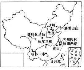 读我国十大旅游胜地分布图,回答以下问题:按旅游资源类型,图中A为景观,B为景观。按旅游资源价值看,A以价值为主,B以价值为主。(2分 读我国十大旅游胜地分布图,回答以下问题:按旅游资源类型,图中A为景观,B为景观。按旅游资源价值看,A以价值为主,B以价值为主。(2分
