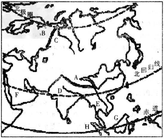 读“亚洲地形图”,回答问题。写出图中字母代表的地理事物的名称:高原:A________________山脉:B______ 读“亚洲地形图”,回答问题。写出图中字母代表的地理事物的名称:高原:A________________山脉:B______