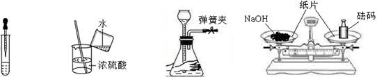 下列实验操作正确的是A.滴加液体B.稀释浓硫酸C.检查气密性D.称量NaOH固体 下列实验操作正确的是A.滴加液体B.稀释浓硫酸C.检查气密性D.称量NaOH固体