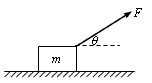 如图所示,质量为m的金属块放在水平地面上,在与水平方向成θ角斜向上、大小为F的拉力作用下,以速度v向右做匀速直线运动。重力加速度为g。则金属块与地面间的动 如图所示,质量为m的金属块放在水平地面上,在与水平方向成θ角斜向上、大小为F的拉力作用下,以速度v向右做匀速直线运动。重力加速度为g。则金属块与地面间的动
