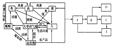 目前在我国农村,农作物秸秆大多被直接燃烧,还有一部分被随意堆放,浪费严重,利用率低。下图是某科技小组的同学,针对农作物秸秆浪费和闲置情况,设计出的以沼气为 目前在我国农村,农作物秸秆大多被直接燃烧,还有一部分被随意堆放,浪费严重,利用率低。下图是某科技小组的同学,针对农作物秸秆浪费和闲置情况,设计出的以沼气为