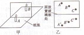小伟用如图甲所示器材“探究平面镜成像特点”,请你帮他完成下列问题:选取两个完全相同的蜡烛是为了比较像与物的关系。当蜡烛B与蜡烛A的像完全重合时,移去 小伟用如图甲所示器材“探究平面镜成像特点”,请你帮他完成下列问题:选取两个完全相同的蜡烛是为了比较像与物的关系。当蜡烛B与蜡烛A的像完全重合时,移去