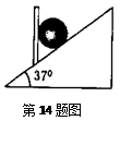 如图所示,一个质量为m=2kg的均匀球体,放在倾角的光滑斜面上,并被斜面上一个竖直的光滑挡板挡住,处于平衡状态。求:球体受到挡板和斜面的弹力。(已知sin37° 如图所示,一个质量为m=2kg的均匀球体,放在倾角的光滑斜面上,并被斜面上一个竖直的光滑挡板挡住,处于平衡状态。求:球体受到挡板和斜面的弹力。(已知sin37°