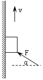 如图所示,物体质量为2kg,外力F=50N作用在物体上,F与水平夹角=37°,使物体匀速上滑(sin37°=0.6,cos37°=0.8,g=10m 如图所示,物体质量为2kg,外力F=50N作用在物体上,F与水平夹角=37°,使物体匀速上滑(sin37°=0.6,cos37°=0.8,g=10m