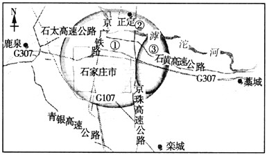 石家庄确定未来城市空间布局结构为“一城三区三组团”,以此打造文化生态宜居城市。读石家庄“一城三区三组团”示意图,回答1~2题。 1、根据 石家庄确定未来城市空间布局结构为“一城三区三组团”,以此打造文化生态宜居城市。读石家庄“一城三区三组团”示意图,回答1~2题。 1、根据
