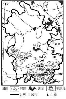 读图15,根据我国某省区的相关材料,完成下列各题。图 15所示省级行政区的简称是_____。比较该省甲河以南和以北地区自然条件的差异甲河以 读图15,根据我国某省区的相关材料,完成下列各题。图 15所示省级行政区的简称是_____。比较该省甲河以南和以北地区自然条件的差异甲河以