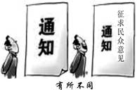 漫画《有所不同》说明①决策机关应坚持从群众中来到群众中去的工作方法②了解社情民意是决策机关进行科学决策的重要前提③应让公民成为一切重大事务的最终决策者④我国的民 漫画《有所不同》说明①决策机关应坚持从群众中来到群众中去的工作方法②了解社情民意是决策机关进行科学决策的重要前提③应让公民成为一切重大事务的最终决策者④我国的民