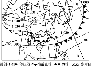2008年1月中下旬,我国南方地区发生了长时间、大范围的低温、大雪、冻雨等气象灾害。读图回答19~20题。小题1:据上图提供信息分析,形成这次持续雨雪天气的水汽 2008年1月中下旬,我国南方地区发生了长时间、大范围的低温、大雪、冻雨等气象灾害。读图回答19~20题。小题1:据上图提供信息分析,形成这次持续雨雪天气的水汽