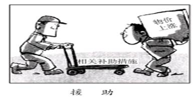 从政治生活角度看,漫画《援助》中国家的做法①是在履行组织社会主义经济建设的职能②是在履行提供社会公共服务的职能 ③是坚持对人民负责原则的体现④有利于减少物价上涨 从政治生活角度看,漫画《援助》中国家的做法①是在履行组织社会主义经济建设的职能②是在履行提供社会公共服务的职能 ③是坚持对人民负责原则的体现④有利于减少物价上涨