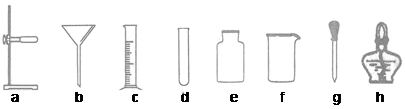 选择仪器下方的字母填写在相应横线上:用来吸取和滴加少量液体的仪器是____________________;用于固定和支持各种仪器的仪器是_____ 选择仪器下方的字母填写在相应横线上:用来吸取和滴加少量液体的仪器是____________________;用于固定和支持各种仪器的仪器是_____