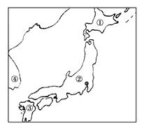 读下图,回答题。小题1:图中全部属于温带季风气候的岛屿或半岛是( )A.④B.③C.②D.①小题2:图中岛国的工业集中分布在濑户内海和太平洋沿岸,是因为( 读下图,回答题。小题1:图中全部属于温带季风气候的岛屿或半岛是( )A.④B.③C.②D.①小题2:图中岛国的工业集中分布在濑户内海和太平洋沿岸,是因为(