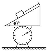 如图所示,一个重力G=4 N的物体放在倾角为30°的光滑斜面上,斜面放在台秤上,当烧断细线后,物块正在下滑的过程中与静止时比较,台秤示数减小N 。 如图所示,一个重力G=4 N的物体放在倾角为30°的光滑斜面上,斜面放在台秤上,当烧断细线后,物块正在下滑的过程中与静止时比较,台秤示数减小N 。