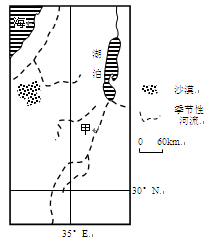 如图所示区域内自南向北年降水量由约200mm增至500mm左右,沙漠地区年降水量仅50mm左右。据此完成问题。小题1:图中海域是A.波斯湾B.地中海C.黑海 如图所示区域内自南向北年降水量由约200mm增至500mm左右,沙漠地区年降水量仅50mm左右。据此完成问题。小题1:图中海域是A.波斯湾B.地中海C.黑海