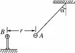 把质量m的带负电小球A,用绝缘细绳悬起,若将带电荷量为Q的带正电球B靠近A,当两个带电小球在同一高度相距r时,绳与竖直方向成α角.试求:A球受到的绳子拉力 把质量m的带负电小球A,用绝缘细绳悬起,若将带电荷量为Q的带正电球B靠近A,当两个带电小球在同一高度相距r时,绳与竖直方向成α角.试求:A球受到的绳子拉力