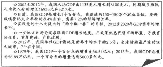 国内生产总值( GDP)是衡量一国经济增长水平的基本指标。1992年开始,我国将GDP作为政绩评价的核心内容。在经过多年高速增长后 国内生产总值( GDP)是衡量一国经济增长水平的基本指标。1992年开始,我国将GDP作为政绩评价的核心内容。在经过多年高速增长后