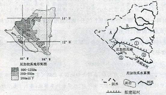 (19分)材料一:尼加拉瓜地理位置材料二:尼加拉瓜地形和水系图材料三:2012年9月,中国与尼加拉瓜签订了谅解协议,规 (19分)材料一:尼加拉瓜地理位置材料二:尼加拉瓜地形和水系图材料三:2012年9月,中国与尼加拉瓜签订了谅解协议,规