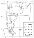 如图为南美洲南部区域图,四个气候资料图是①②③④四地的气候状况,读图回答下列问题。图中⑤地南部的著名海峡是;它沟通了洋和洋,是海上交通要道。 如图为南美洲南部区域图,四个气候资料图是①②③④四地的气候状况,读图回答下列问题。图中⑤地南部的著名海峡是;它沟通了洋和洋,是海上交通要道。