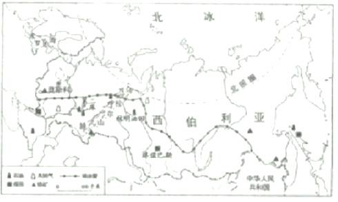近年来,中国加强与俄罗斯之间的经贸互补合作。2014年5月,中俄签署天然气合作项目。读下图,回答问题。俄罗斯地跨欧洲和洲,面积居世界第位,穿过俄罗 近年来,中国加强与俄罗斯之间的经贸互补合作。2014年5月,中俄签署天然气合作项目。读下图,回答问题。俄罗斯地跨欧洲和洲,面积居世界第位,穿过俄罗